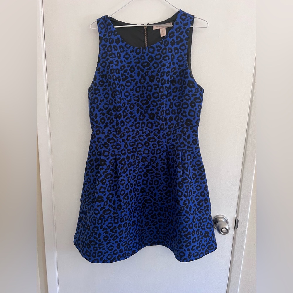 Forever 21 Blue leopard print Large